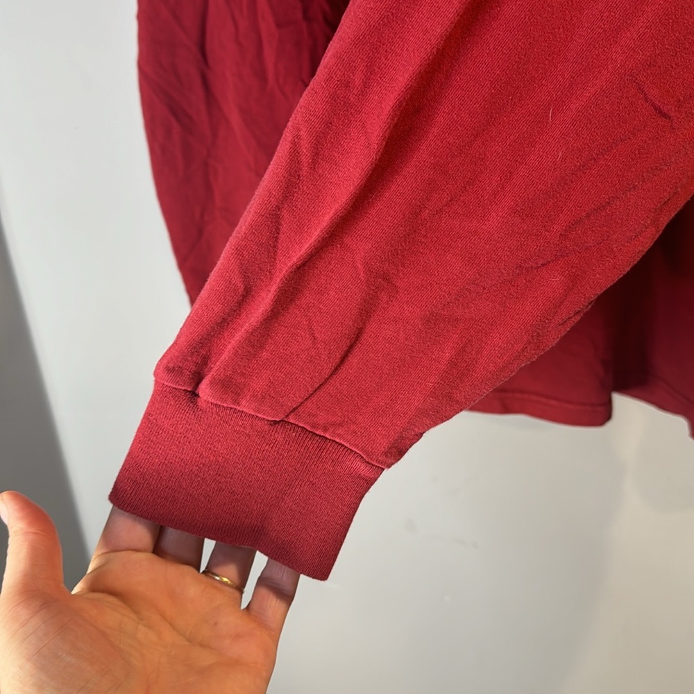 Brick red long sleeve tee shirt - Picture 6 of 10